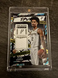 2025-26 Topps #SR-DH Dylan Harper Store Exclusive Rookie Relics Flash Drop #/50 - Image 1