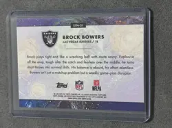 2025 Topps Cosmic Chrome Brock Bowers Stars of The Night #STN-21 Raiders - Image 2