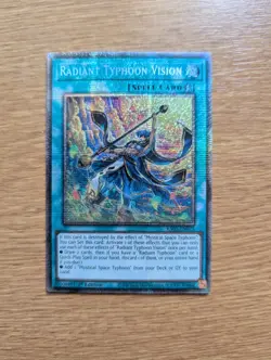 RA05-EN075 Radiant Typhoon Vision : Starlight Rare 1st Edition Mint YuGiOh Card - Image 1