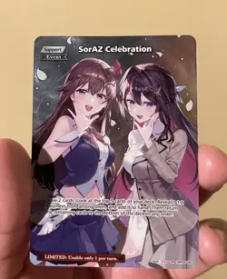 Hololive OCG - SorAZ Celebration (SR) - Enchant Regalia hBP05-080 NM - Image 1