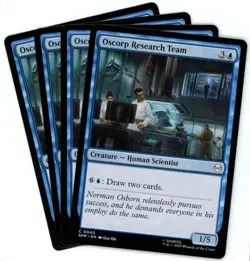 x4 Oscorp Research Team - 0040 - Marvel's Spider-Man - MTG - SHIPS NOW - Image 1