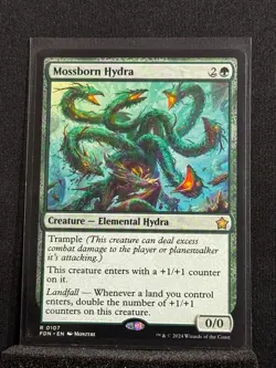 Mossborn Hydra R 107 Foundations (FDN) MTG Regular NM - Image 1
