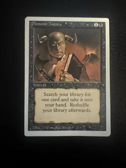 Magic The Gathering MTG Demonic Tutor Revised Edition - MP - Vintage - Image 3