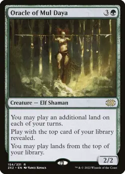 Oracle of Mul Daya: MtG Magic the Gathering Double Masters 2022 Rare - Image 1