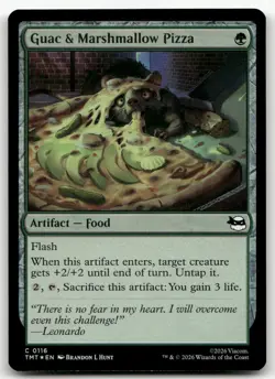 Guac & Marshmallow Pizza #116 (Foil) NM Teenage Mutant Ninja Turtles Magic MTG - Image 1