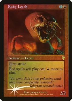 Invasion MTG FOIL Ruby Leech Magic - Image 1