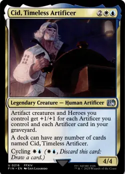 MTG Cid, Timeless Artificer (0216) NON-FOIL NM 216 FINAL FANTASY - Image 1