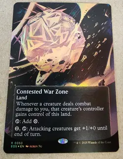 Contested War Zone - #53 Foil (Borderless) Edge of Eternities - Mtg - Image 1