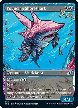 MTG - Pouncing Shoreshark - Showcase, Ikoria: Lair of Behemoths - Image 1