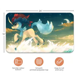 Custom Anime Keldeo Board Card Games PlayMat,Game MousePad PTCG CCG MTG Play Mat - Image 1