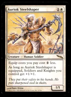 MTG Auriok Steelshaper LP Light Play Mirrodin [4741] - Image 1