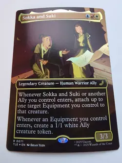 Sokka and Suki (Borderless) Avatar: The Last Airbender: Eternal-Legal Foil - Image 1