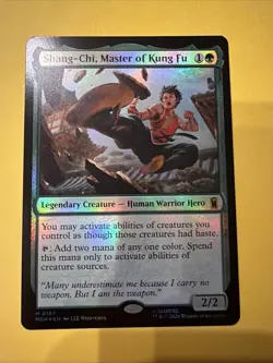 Shang-Chi, Master Of Kung Fu 187 Foil Marvel Super Heroes MSH MTG Magic - Image 1