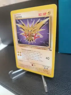 Pokemon TCG Zapdos Fossil Card 30/62 Unlimited Rare Non Holo - PLAYED - Image 2