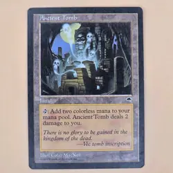 Ancient Tomb Tempest MTG Lightly Played LP Magic the Gathering - Image 1