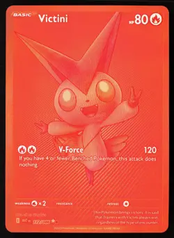 2025 Pokemon Victini SV Black White Rare SV White Flare 172/086 - Image 1