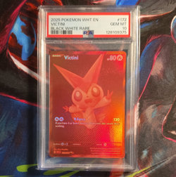 The Pokemon Company Victini 172/086 SV: White Flare Black White Rare Holo PSA 10 - Image 1