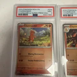 2024 POKEMON BLACK STAR PROMO CHARIZARD EX SUPER PREMIUM COLLECTION PSA9 SEQ SET - Image 2