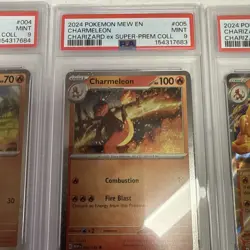 2024 POKEMON BLACK STAR PROMO CHARIZARD EX SUPER PREMIUM COLLECTION PSA9 SEQ SET - Image 3