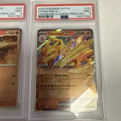 2024 POKEMON BLACK STAR PROMO CHARIZARD EX SUPER PREMIUM COLLECTION PSA9 SEQ SET - Image 4