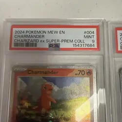 2024 POKEMON BLACK STAR PROMO CHARIZARD EX SUPER PREMIUM COLLECTION PSA9 SEQ SET - Image 5