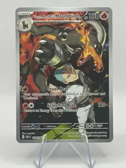 Pokemon Team Rocket's Houndoom 191/182 Destined Rivals Pokemon Holo NM - Image 1