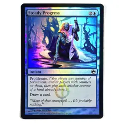 Steady Progress FOIL NM Scars of Mirrodin MTG See Photos Magic the Gathering - Image 1