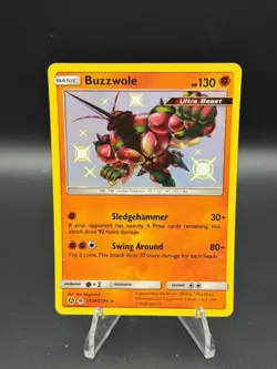 Buzzwole SV24/SV94 Shiny Rare Hidden Fates Shiny Vault Pokemon Near Mint - Image 1