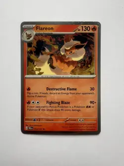 Flareon - 013/131 (Cosmos Holo) Prismatic Evolutions Pokemon (NM) - Image 1