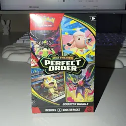 Pokemon Mega Evolution Perfect Order Pokemon TCG Booster Bundle Box 6 Packs - Image 1