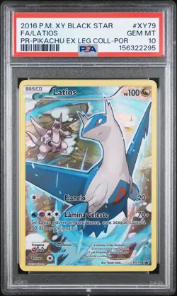2016 POKEMON XY BLACK STAR PROMO #XY79 FULL ART/LATIOS PSA 10 - Image 1