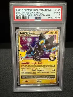2021 Pokemon Celebrations #109 Luxray GL LV X-Holo Rising Rivals PSA 9 - Image 1