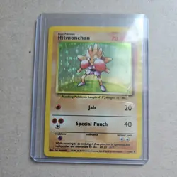Pokemon TCG Hitmonchan Base Set 7/102 Holo Rare Basic 70 HP English - Image 4