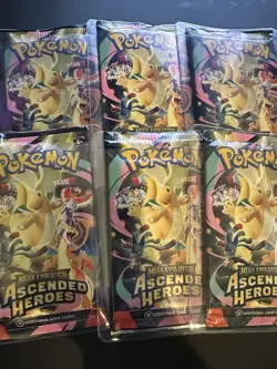 6x Ascended Heroes Booster Packs Pokemon - Image 1