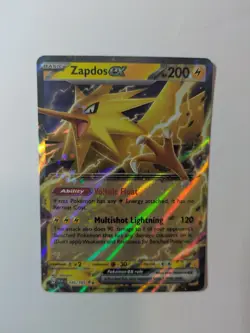 Zapdos ex 145/165 Double Rare 151 Pokemon Holo NM - Image 1
