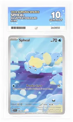 Spheal 199/191 - Pokemon - GEM MINT ACE 10 - English Surging Sparks - Image 1