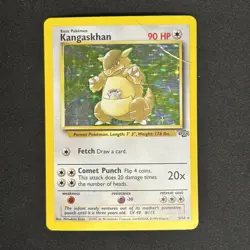 KANGASKHAN Jungle Unlimited Holo Rare Pokemon Card TCG 5/64 HP/Damaged - Image 1