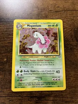 Pokemon TCG Meganium Neo Genesis 10/111 Holo Rare HP First Edition - Image 1
