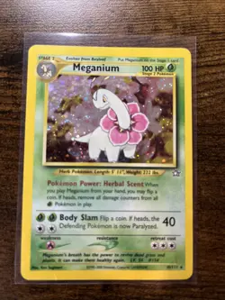 Pokemon TCG Meganium Neo Genesis 10/111 Holo Rare HP First Edition - Image 3