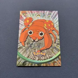 MP - Pokemon Topps Paras #46 TV Animation Edition Sunrays Silver Foil - Image 4