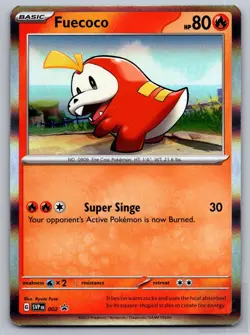 Fuecoco 002 Holo Promo Scarlet & Violet Promo Pokemon Near Mint - Image 1