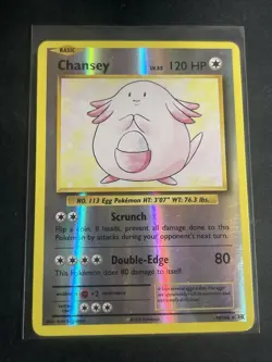 Chansey 70/108 Holo Rare Evolutions Pokemon Reverse Holo Moderately Played - Image 1