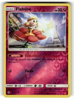 Flabebe 83/131 Common Forbidden Light Reverse Holo Pokemon Lightly Played - Image 1