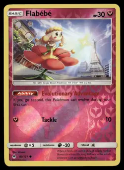 Flabebe 83/131 Common Forbidden Light Pokemon Reverse Holo NM/M - Image 1
