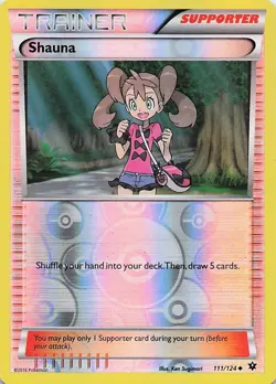 Shauna - 111/124 Reverse Holo Uncommon 2016 Fates Collide Pokemon NM - Image 1