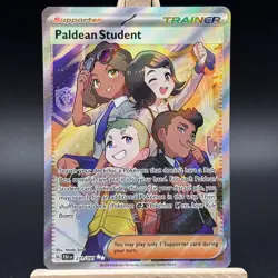 Paldean Student Illustration Rare - 231/091 Paldean Fates - Holo Pokemon Card - Image 2