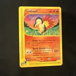 Pokemon Card - Expedition 104/165 - CYNDAQUIL (common) - NM - Image 1