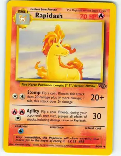 Rapidash - 44/64 Jungle Set - Pokemon TCG - 1999 - Image 1