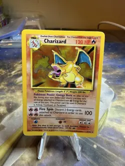 Charizard 4/102 Holo Rare Unlimited - Base Set - Pokemon TCG 1999 Vintage HP - Image 1