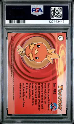 2003 TOPPS POKEMON ADVANCED #82 TORCHIC PSA 5 - Image 2